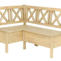 Lavica rohová s úložným priestorom sil 19a l/p - k03 biela patina