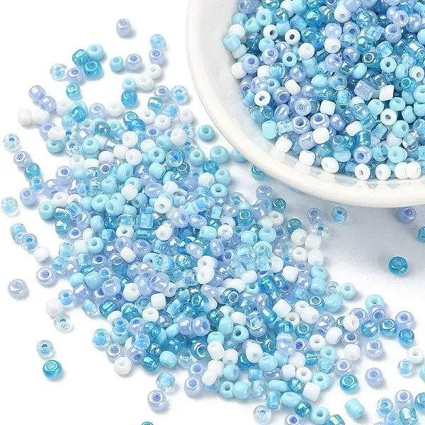 Opaque & Transparent Inside Colours Glass Seed Beads