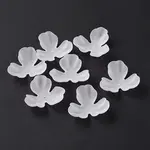 3-Petal Transparent Acrylic Bead Caps