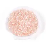 Transparent Spray Painted Glass Beads