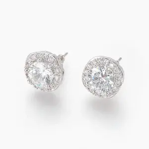 Cubic Zirconia Stud Earrings
