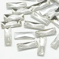 Pointed Back Glass Rhinestone Cabochons