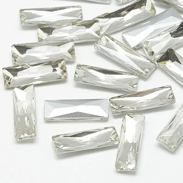 Pointed Back Glass Rhinestone Cabochons