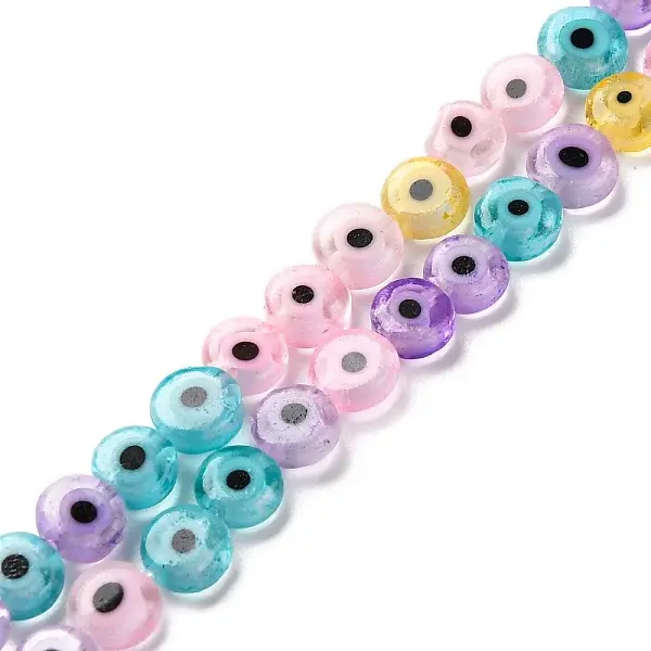 Handmade Evil Eye Lampwork Beads Strands