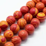Synthetic Malachite Beads Strands