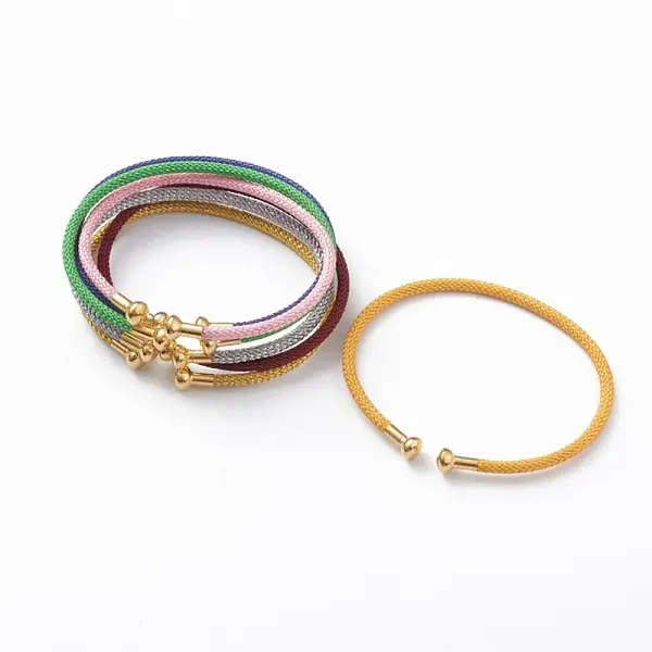 Braided Carbon Steel Wire Bracelet Making