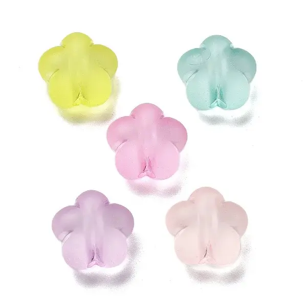 Frosted Transparent Acrylic Beads