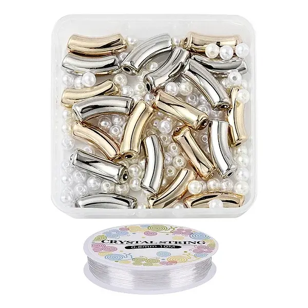 DIY Chunky Tube Beads Bracelet Making Kit