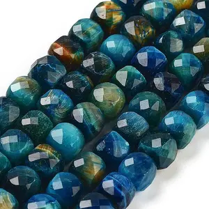 Natural Tiger Eye Dyed Beads Strands