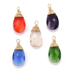 Faceted Glass Pendants