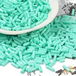 Baking Painted Glass Twist Bugle Beads