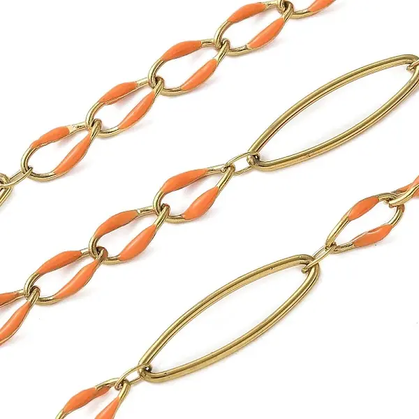 304 Stainless Steel Enamel Link Chains
