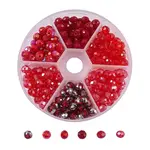 AB Color Plated Glass Beads Strands