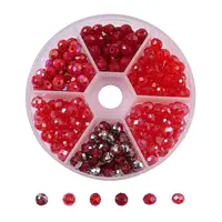 AB Color Plated Glass Beads Strands