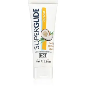 HOT Superglide lubrikačný gél s príchuťou Coconut 75 ml