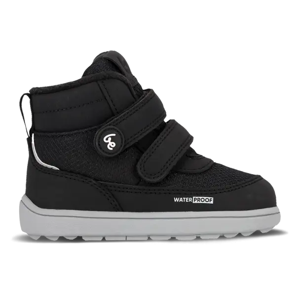 Dětské zimní barefoot boty Be Lenka Zippu Preschool - Black & Grey