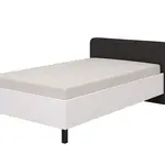 Postel 120x200 matilda - bílá/černé nohy
