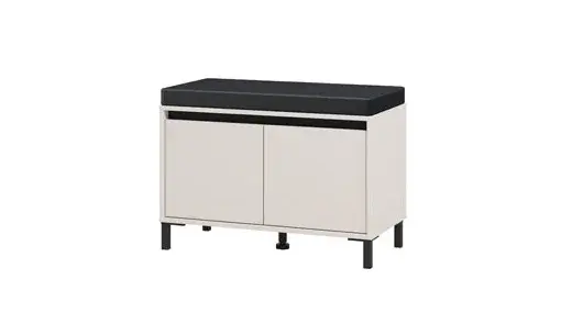 Botník s čalouněním april - kašmír, černá