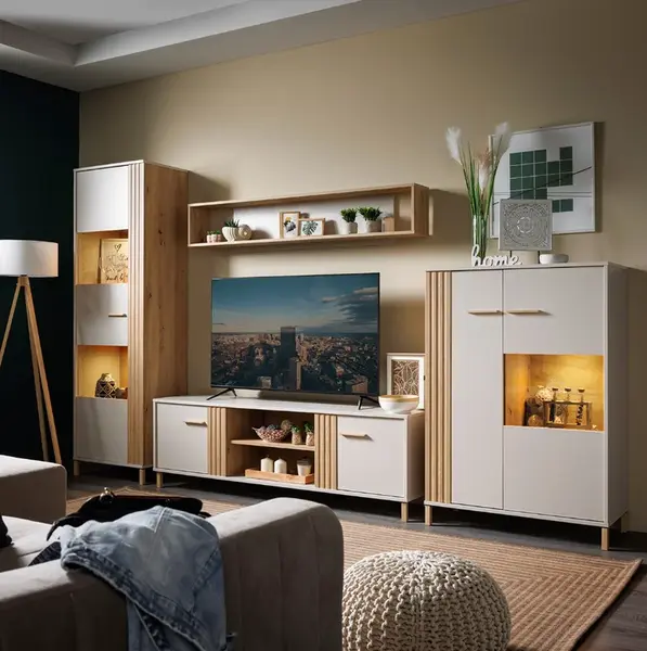 Malý obývací pokoj katharos - béžová/dub artisan