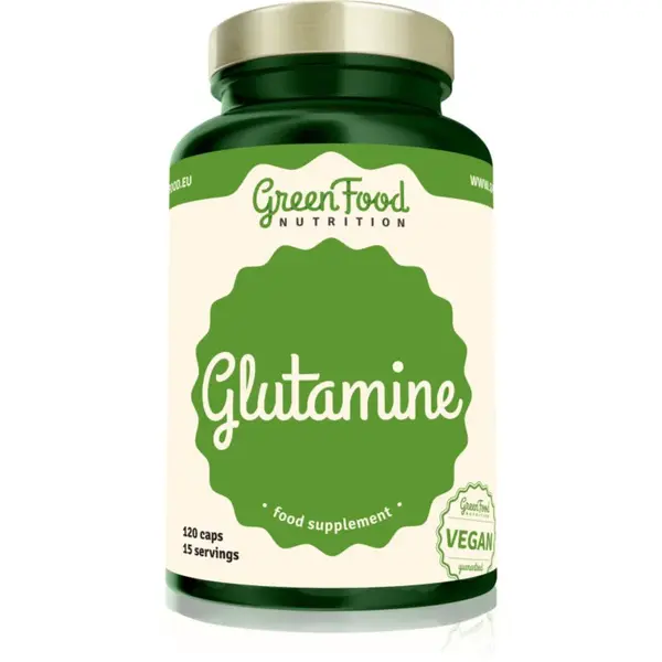 GreenFood Nutrition Glutamine podpora športového výkonu a regenerácie 116 g