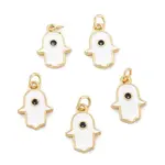 Brass Enamel Pendants