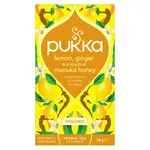 Pukka BIO Lemon Ginger Mankuka Honey porcovaný čaj 20x1,7 g