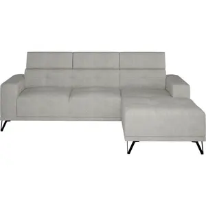 Hom`in ROHOVÁ SEDAČKA, textil, šedobéžová