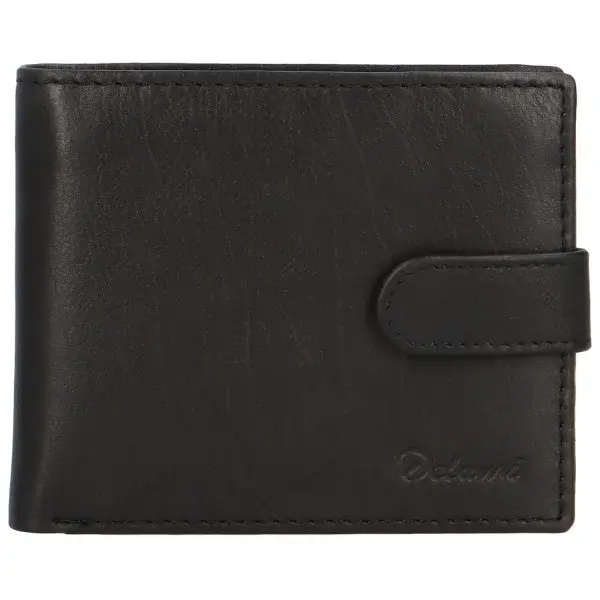 Pánská kožená peněženka DELAMI Tim, černá