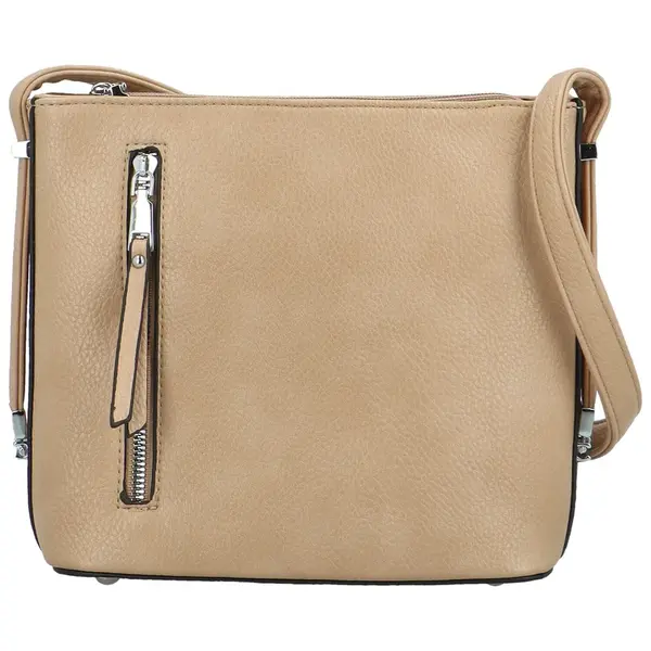 Trendy dámská mini crossbody kabelka Tirila, béžová