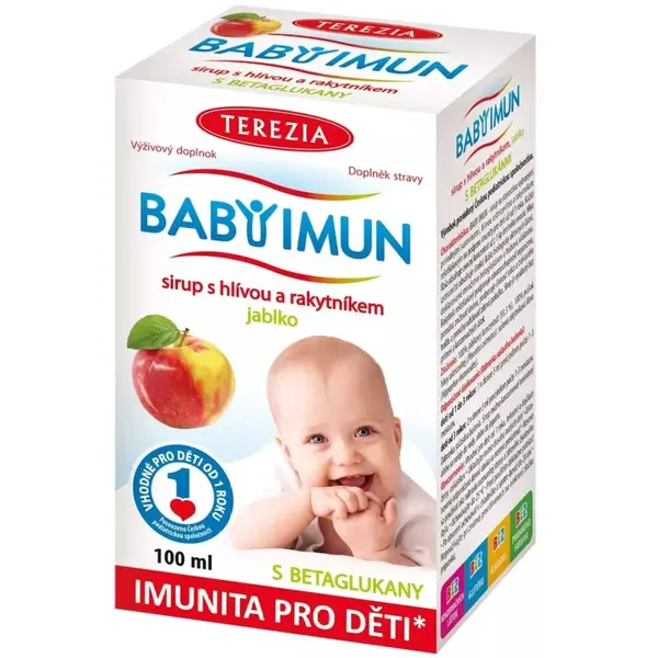 Baby Imun Sirup S Hlívou A Rakytníkem Jablko 100ml