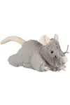 Hračka kočka myš šedá plyšová robustní 15cm
