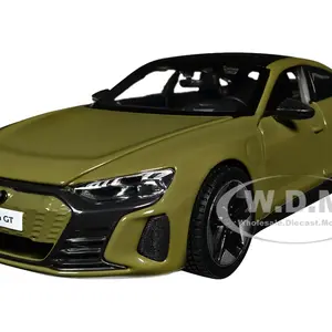 2022 Audi RS e-Tron GT Dark Green with Black Top and Sunroof "Special Edition" Series 1/25 Diecast Model Car by Maisto