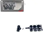 Lowboy Tri-Axle Booster with Integrated Rear Axle and Fenders (2 Sets) 1/87 (HO) Plastic Model by Promotex