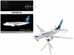 Boeing 737-600 Commercial Aircraft "WestJet" (C-GWSL) White with Blue Tail "Gemini 200" Series 1/200 Diecast Model Airplane by GeminiJets
