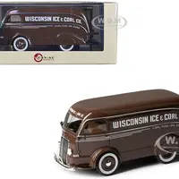 1938 International D-300 Delivery Van Brown "Wisconsin Ice &amp; Coal Co. - Coal Fuel-Oil Coke" Limited Edition to 125 pieces Worldwide 1/43 Model Ca