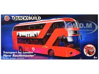 Skill 1 Model Kit Routemaster Double-Decker Bus "Transport for London" Snap Together Plastic Model Kit by Airfix Quickbuild