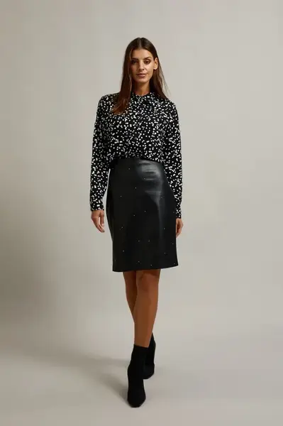 Marisse Women's Skirt Z-Sc-4507 Black