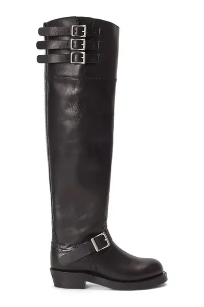 Polo Ralph Lauren Kožené kozačky Polo Ralph Lauren Biker Boot