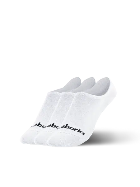 Barebarics - Barefoot Socks - No-Show - White - 3 pack
