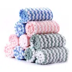 10pcs 22*22cm Kitchen Dishcloths Super Absorbent Non-stick Oil