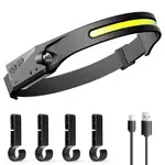Bright LED Headlamp 270 Degree Wide Beam & Spotlight 4 Sensor Modes for Outdoor Cycling Camping Hiking - with 4 buckles