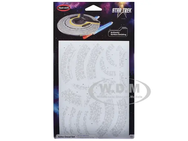 USS Cerritos NCC-75567 Aztec Decal Set "Star Trek Lower Decks" (2020-2024) TV Series 1/1400 Scale by Polar Lights