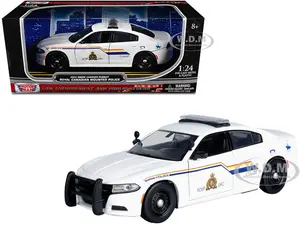 2023 Dodge Charger Pursuit Police Car "RCMP (Royal Canadian Mounted Police)" White "Law Enforcement and Public Service" Series 1/24 Diecast Model Car