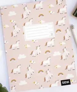 Linkovaný sešit (12 listů) - jednorožci