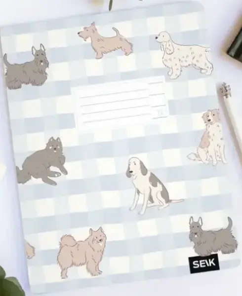 Linkovaný sešit (12 listů) - psíci