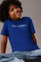 Dětské bavlněné tričko Calvin Klein Jeans tmavomodrá barva, IU0IU00682