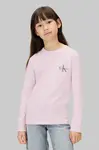 Dětské bavlněné tričko s dlouhým rukávem Calvin Klein Jeans
