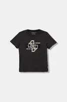 Dětské bavlněné tričko Guess