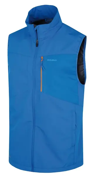 Husky Salien M XXL, neonově modrá Pánská softshell vesta