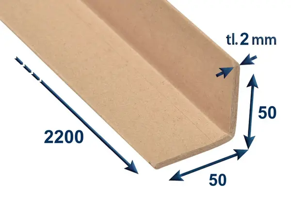 25 ks - Hrana papírová 50x50x2 - délka 2200